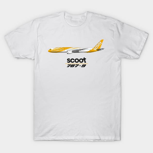 Scoot 787-9 T-Shirt by SteveHClark